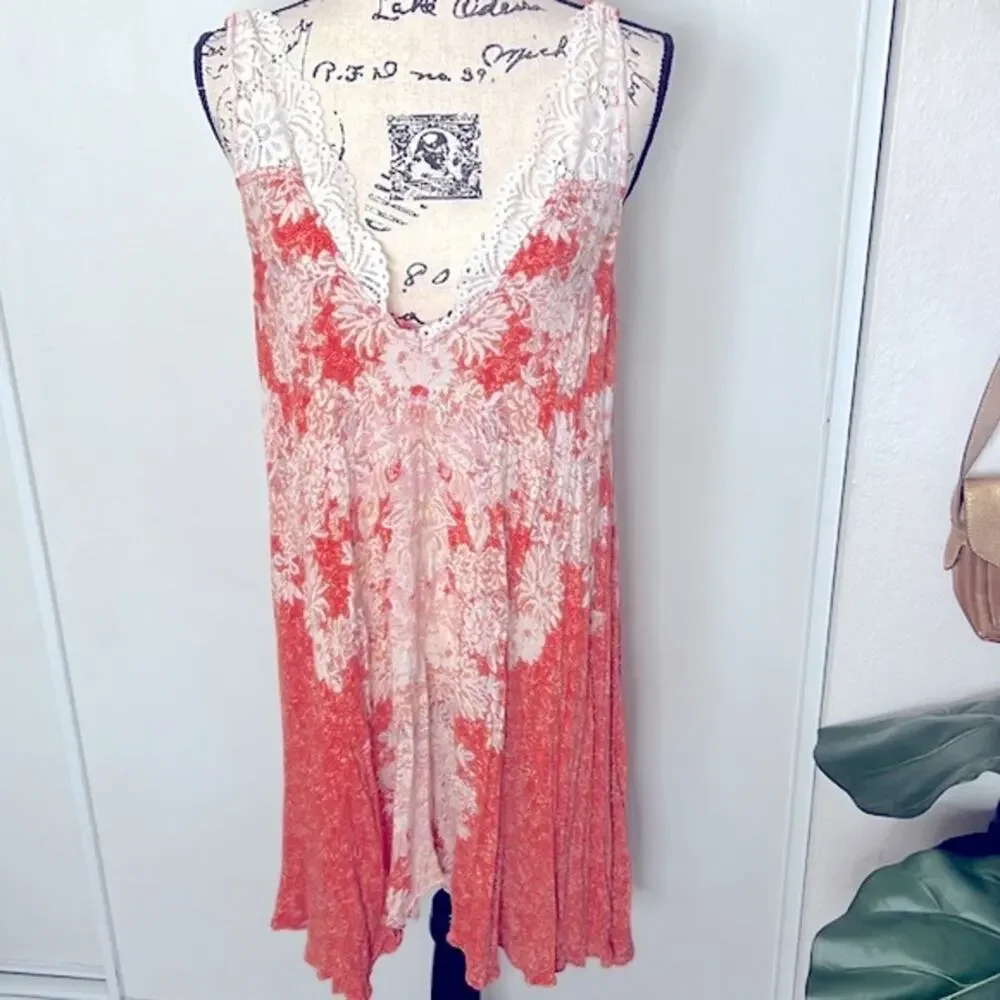 Free People Morning Sun Slip Mini Dress size Medium